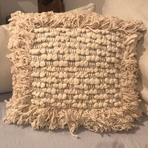 🚫SOLD🚫Handwoven Accent Pillow Sham With Pillow